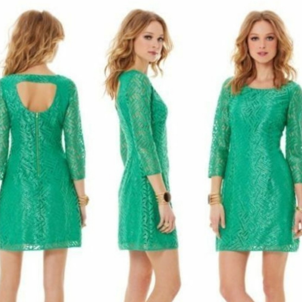 Lilly Pulitzer Green Camellia Dress